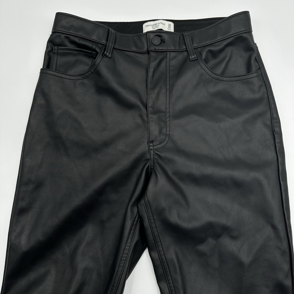 Abercrombie & Fitch Curve Love 90s Skinny HighRise Black Pants Womens Size 30/10